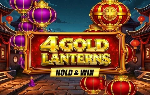 4 Gold Lanterns Hold & Win