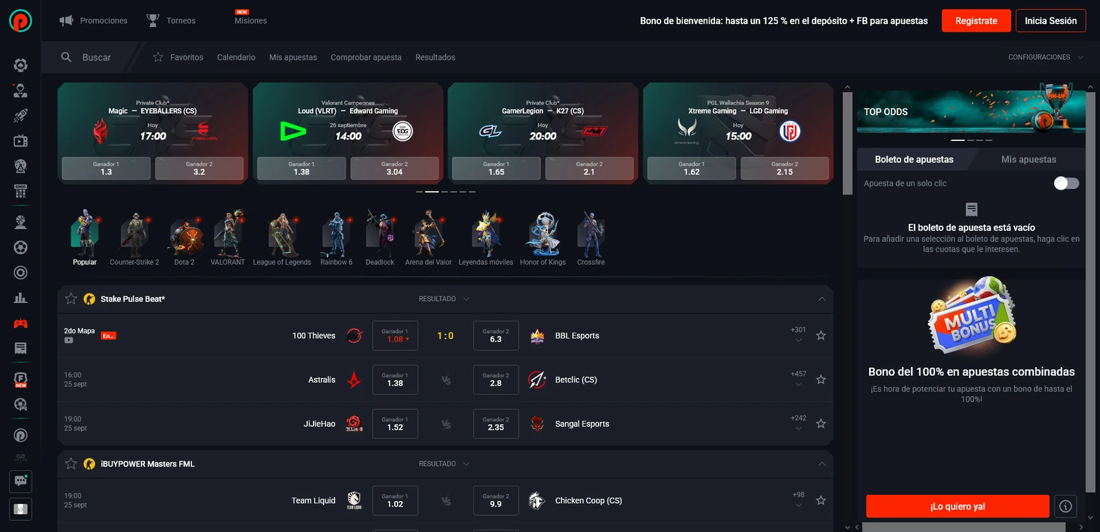 Esport — Pin-Up