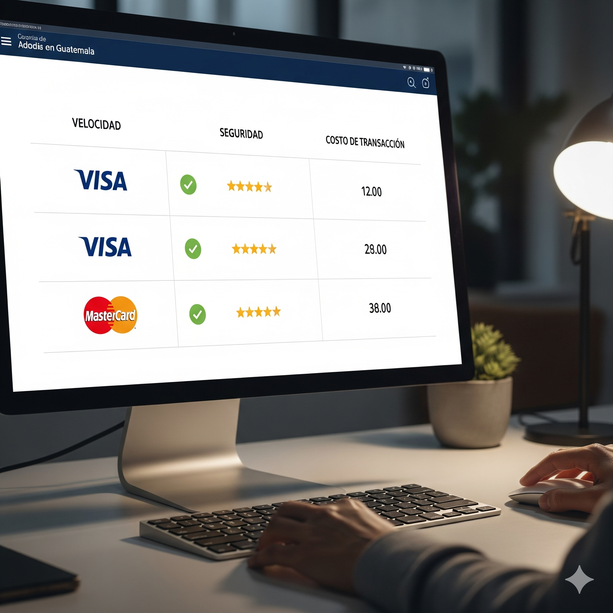 Comparación entre Visa y Mastercard en Guatemala