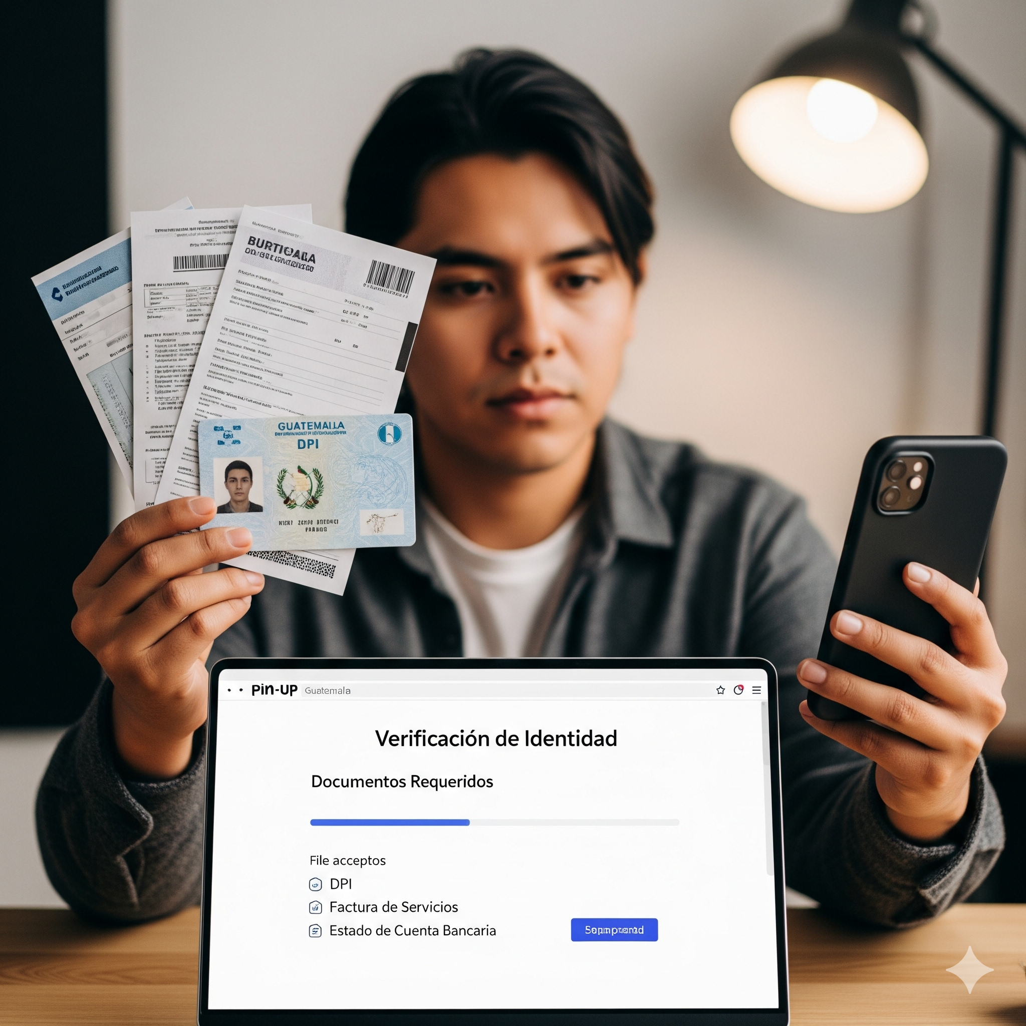 Proceso de verificación KYC Pin-Up Guatemala documentos necesarios