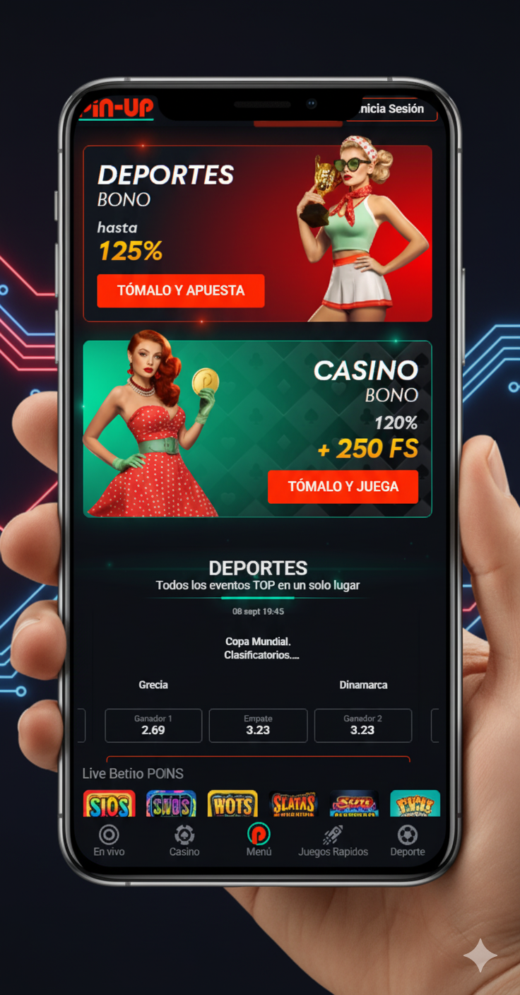 Aplicación móvil Pin-Up Guatemala para Android e iOS